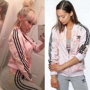 adidas pastel rose track jacket